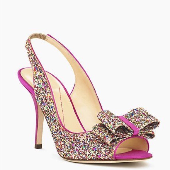 kate spade Shoes - NIB Kate Spade Charm multi/sparkle glitter